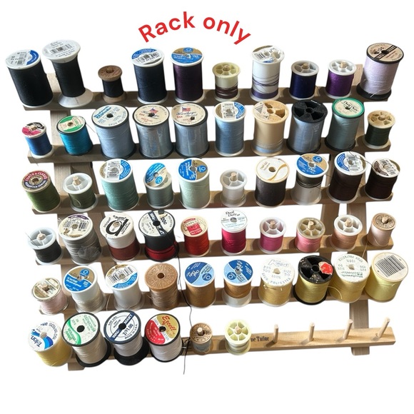 June Tailor Wooden Thread Rack 60 Spool Sewing Organizer Holder - Picture 5 of 5